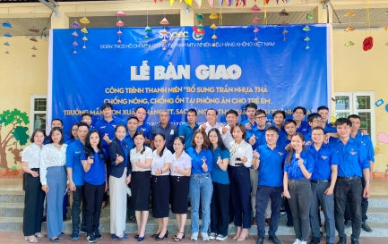 KHÁNH THÀNH VÀ BÀN GIAO CÔNG TRÌNH THANH NIÊN TẠI THANH HÓA CHÀO MỪNG ĐẠI HỘI ĐOÀN CÁC CẤP, TIẾN TỚI ĐẠI HỘI ĐOÀN TOÀN QUỐC LẦN THỨ XII